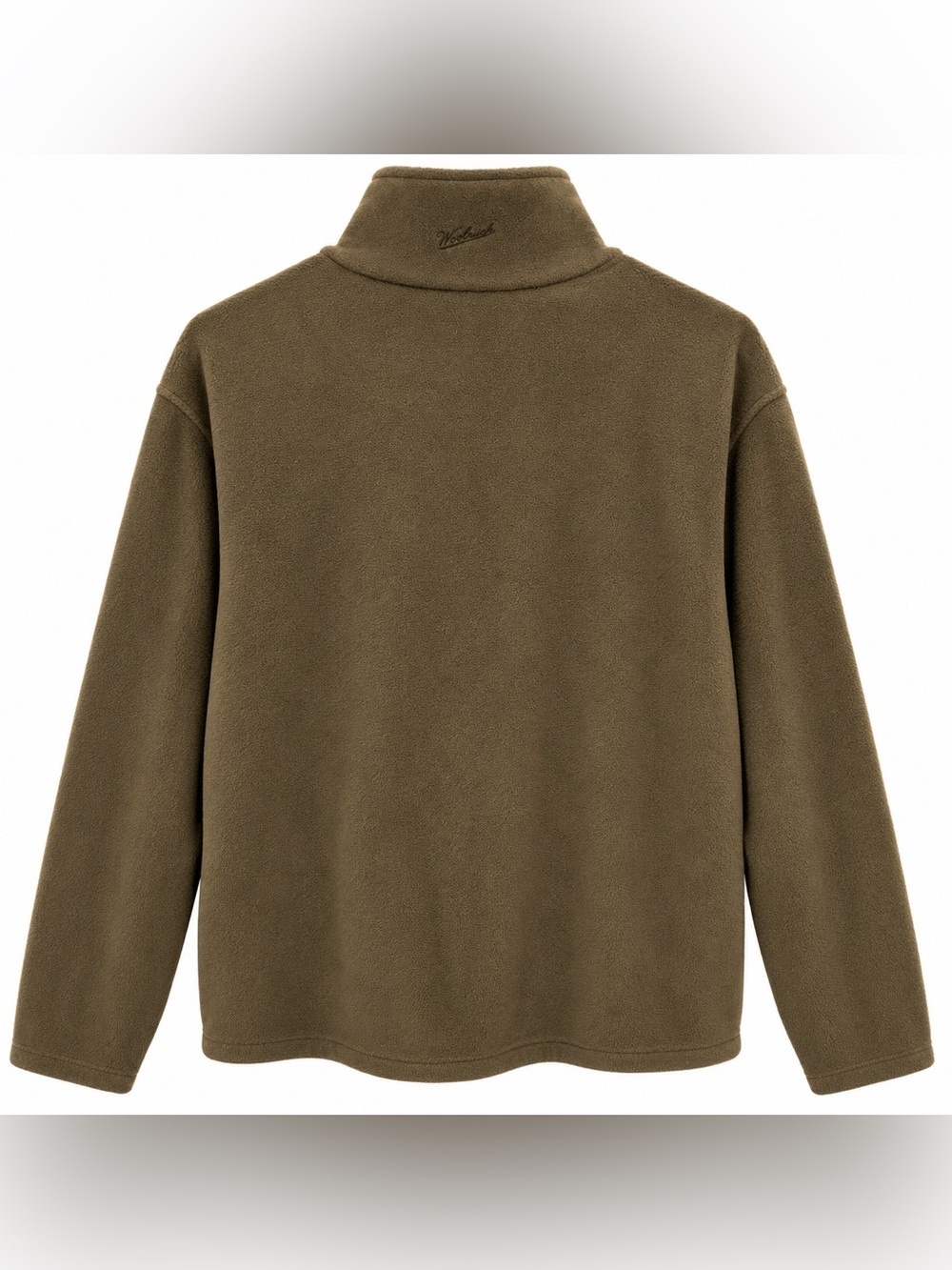 Woolrich Men’s L Brown Full Zip Fleece Jacket 100% Polyester Outdoor Pullover - Picture 2 of 4